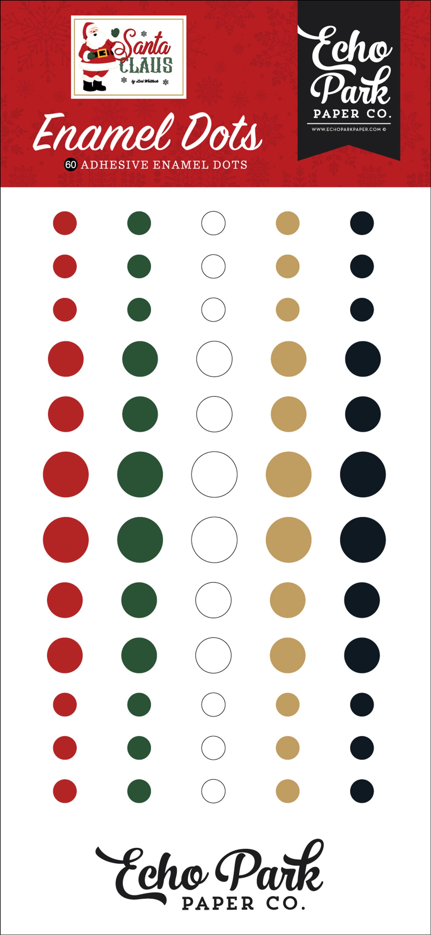 SANTA CLAUS Enamel Dots - Echo Park