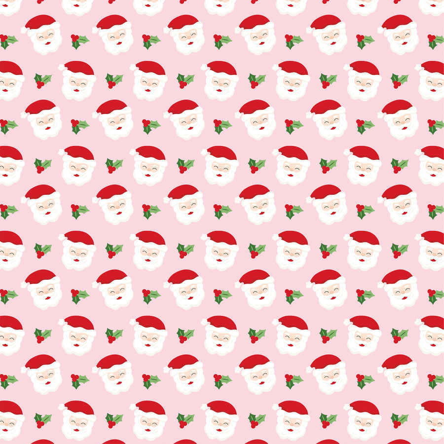 HAPPY SANTA - 12x12 Double-Sided Patterned Paper - Echo Park