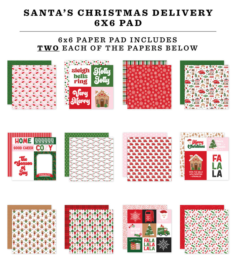 SANTA'S CHRISTMAS DELIVERY 6x6 Paper Pad - Echo Park
