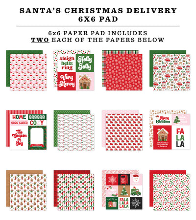 SANTA'S CHRISTMAS DELIVERY 6x6 Paper Pad - Echo Park