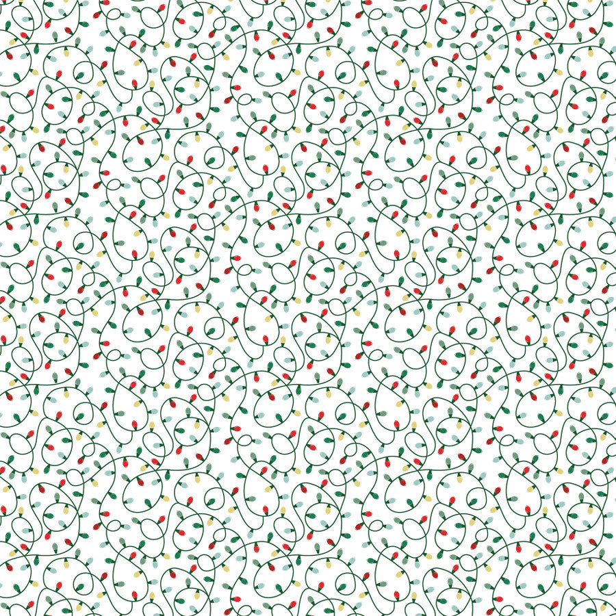 RED SNOWFLAKES - 12x12 Double-Sided Patterned Paper - Echo Park