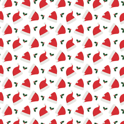 SANTA CLAUS HATS - 12x12 Double-Sided Patterned Paper - Echo Park