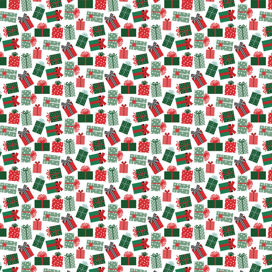 HOLIDAY PRESENTS - 12x12 Double-Sided Patterned Paper - Echo Park