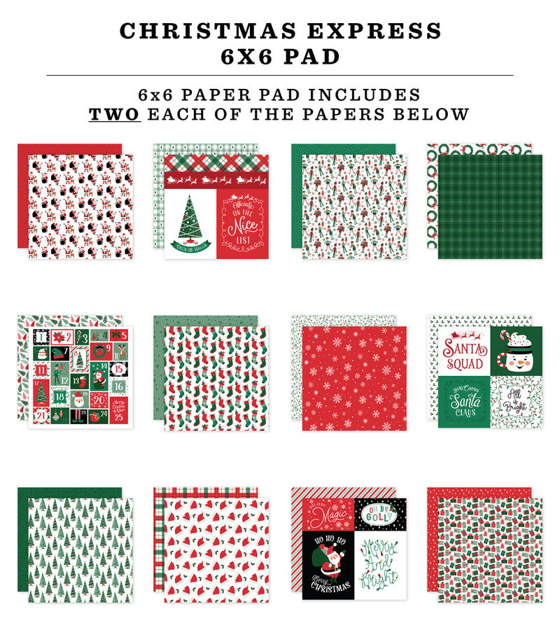 CHRISTMAS EXPRESS 6x6 Paper Pad - Echo Park