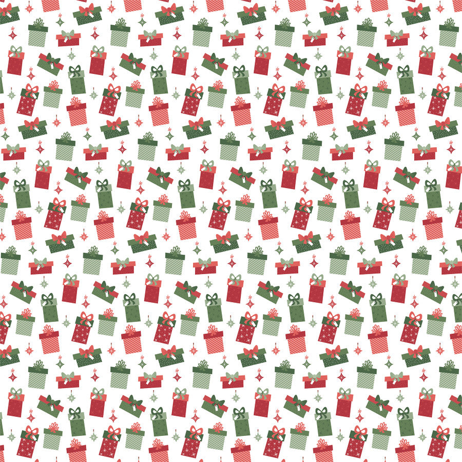 PACKAGED PRESENTS - 12x12 Double-Sided Patterned Paper - Echo Park