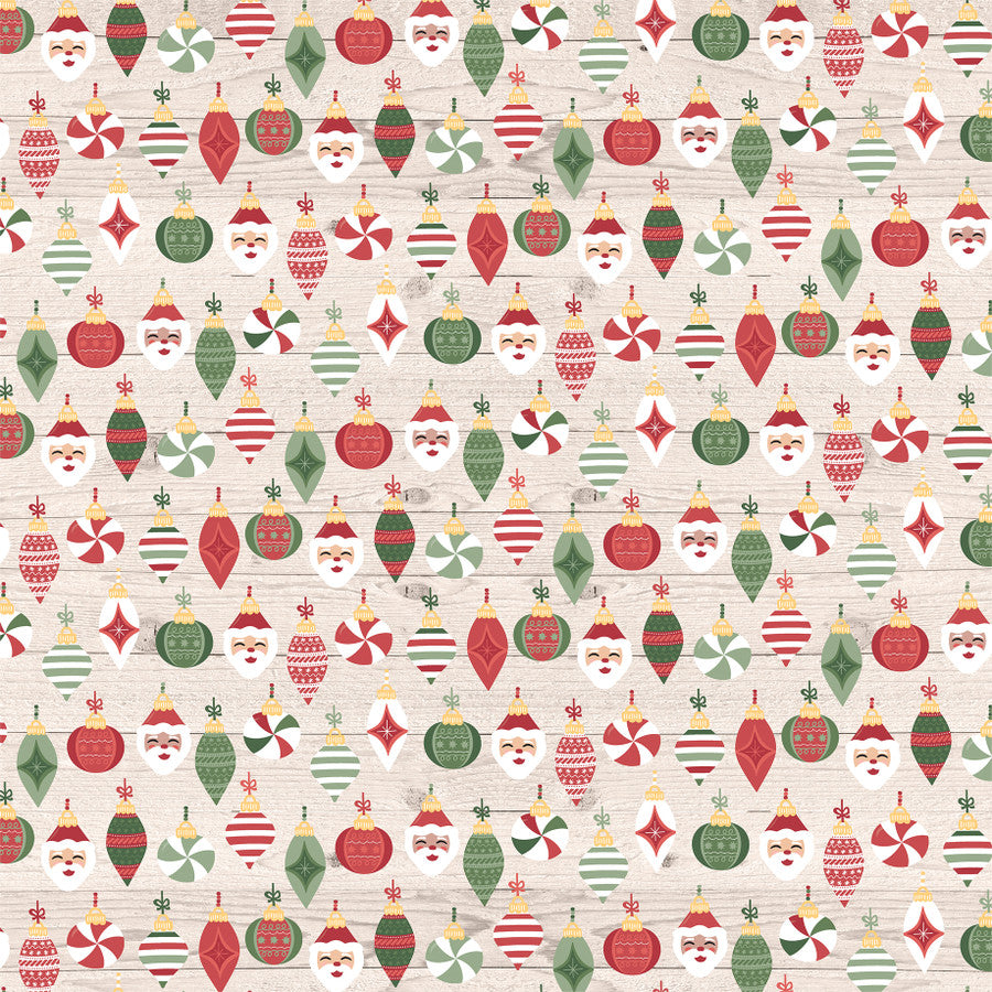 TREE TOPPINGS - 12x12 Double-Sided Patterned Paper - Echo Park