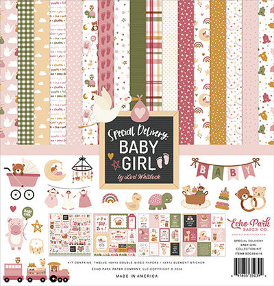 Twelve 12x12 double-sided designer sheets with creative patterns featuring sweet baby prints and all the love for a little girl. Archival quality and acid-free.