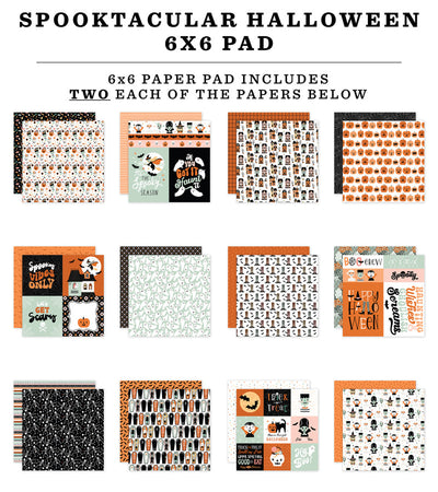 SPOOKTACULAR HALLOWEEN 6x6 Paper Pad - Echo Park