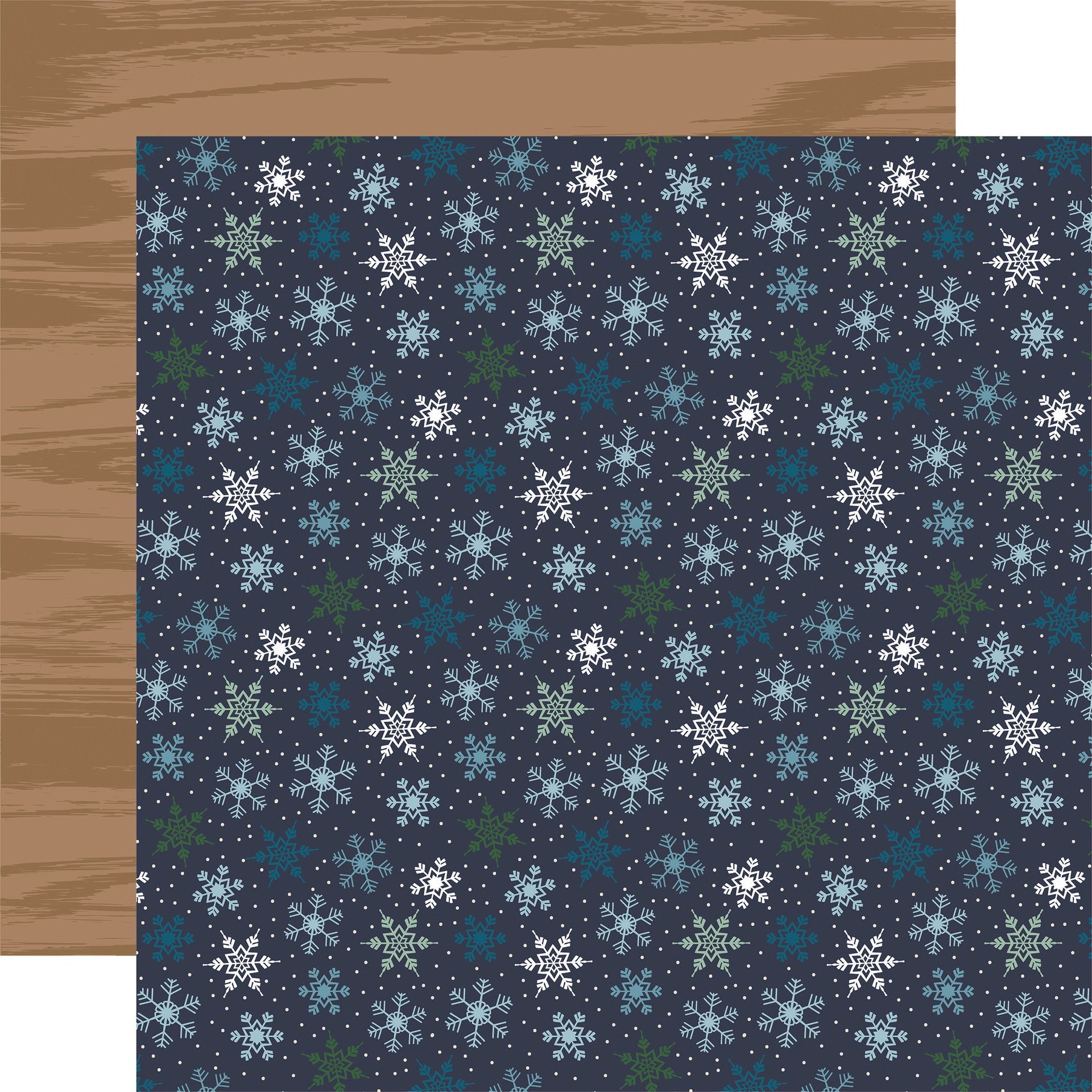 FROSTED FLURRIES 12x12 Patterned Cardstock Carta Bella The 12x12