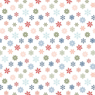 COLORFUL SNOWFLAKES - 12x12 Double-Sided Patterned Paper - Echo Park