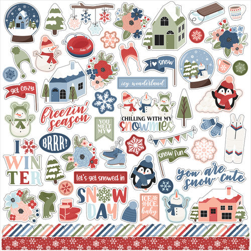 CHILLING WITH MY SNOWMIES 12x12 Collection Kit - Echo Park