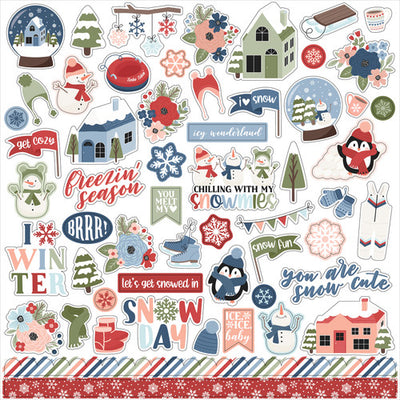CHILLING WITH MY SNOWMIES 12x12 Collection Kit - Echo Park