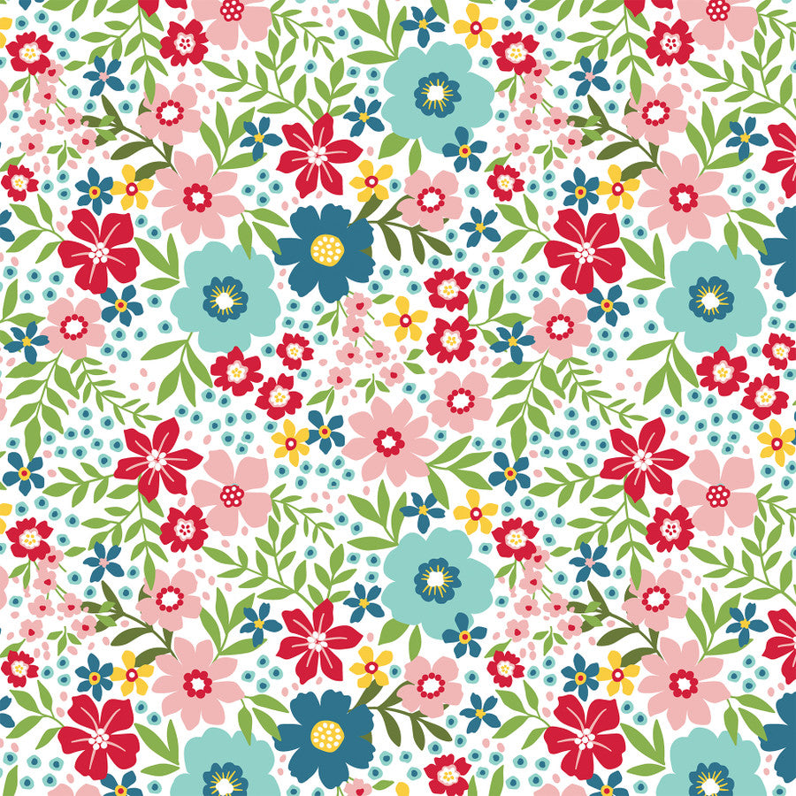 SUMMER FLORAL - 12x12 Double-Sided Patterned Paper - Echo Park