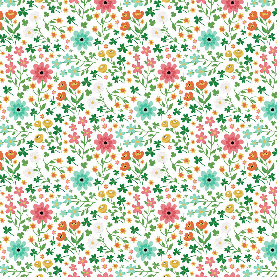 MARCH BLOOMS - 12x12 Double-Sided Patterned Paper - Echo Park