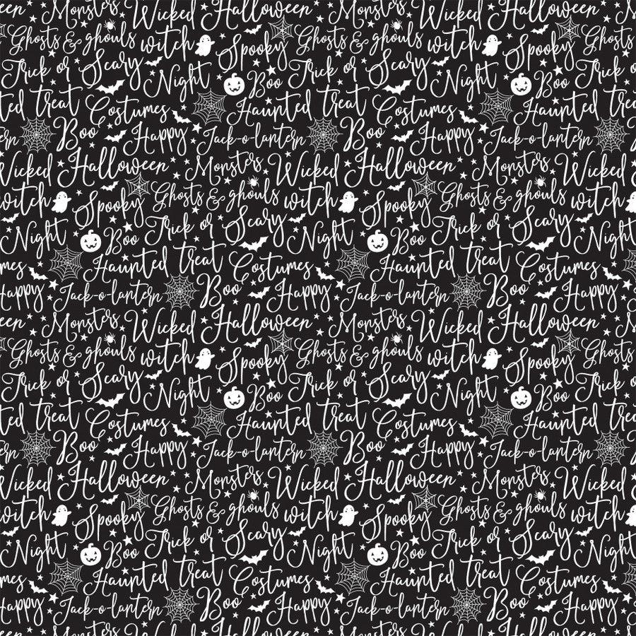 SPOOKY 3X4 JOURNALING CARDS - 12x12 Double-Sided Patterned Paper