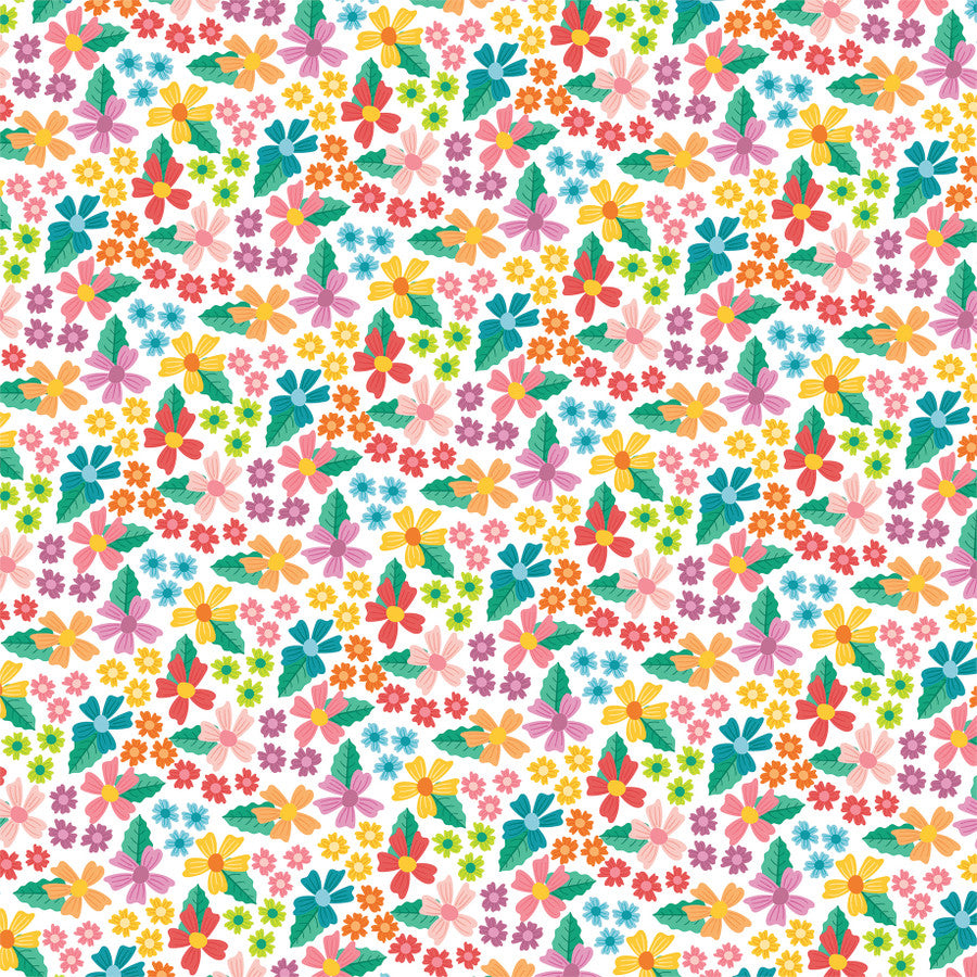 SUNNY DAY FLORAL - 12x12 Double-Sided Patterned Paper - Echo Park