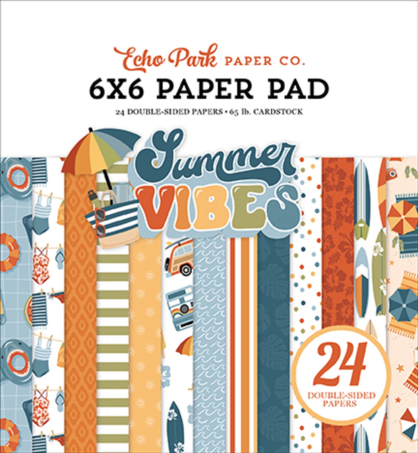 SUMMER VIBES 6x6 Paper Pad - Echo Park