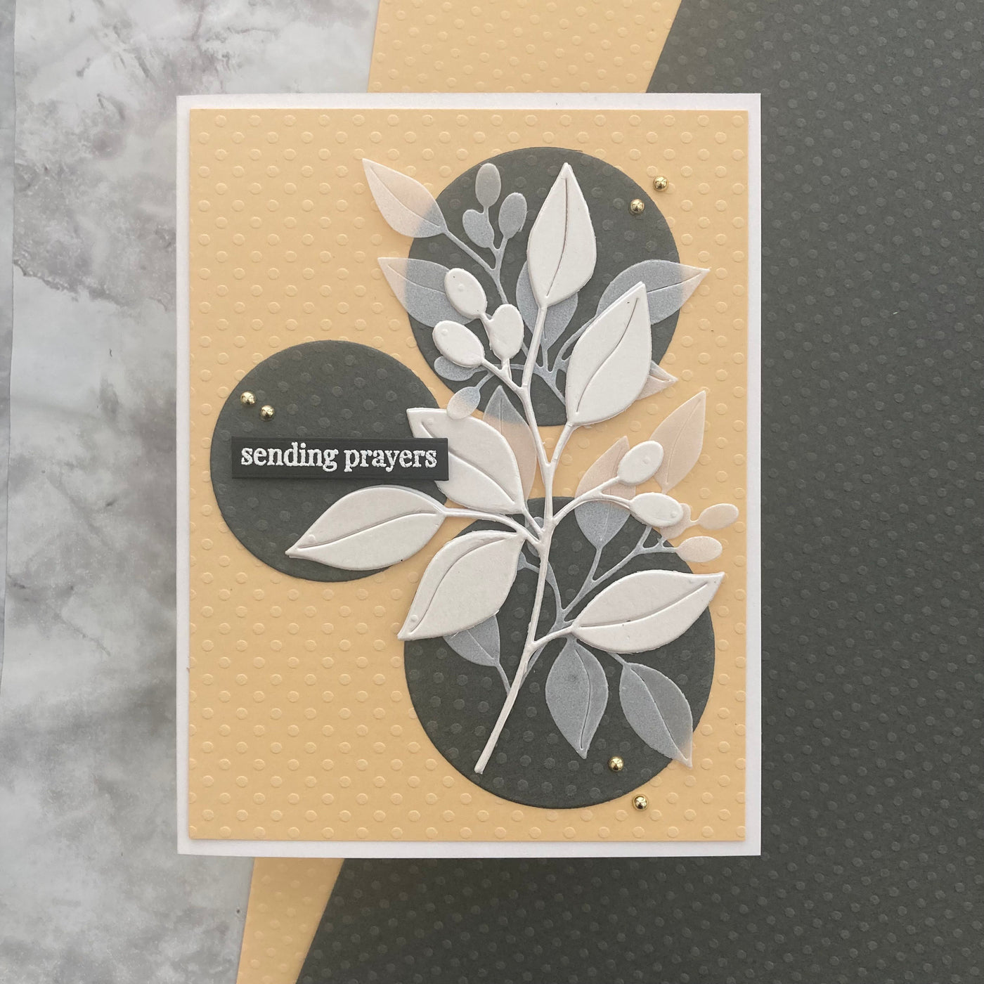 PEWTER - Dotted Swiss - 12x12 Bazzill Cardstock