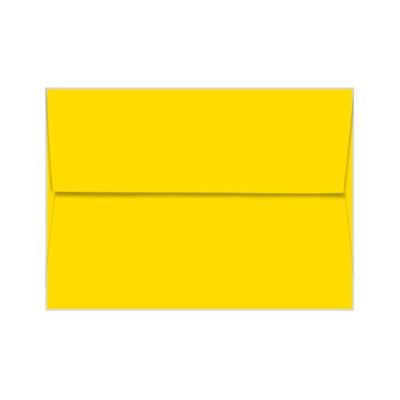 SOLAR YELLOW Neenah Astrobrights envelope with square flap