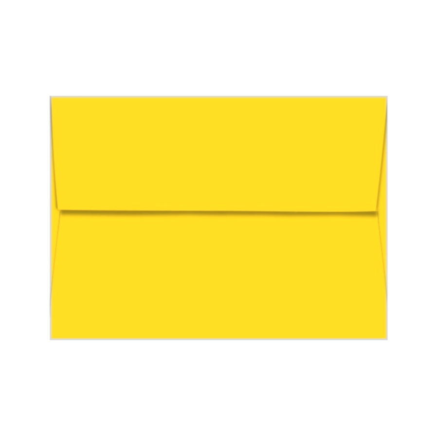 SUNBURST YELLOW Neenah Astrobrights envelope with square flap
