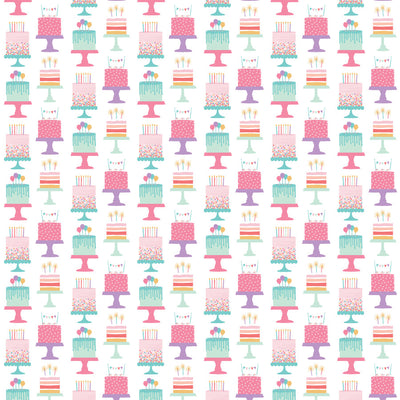 BIRTHDAY GIRL CAKES - 12x12 Double-Sided Patterned Paper - Echo Park