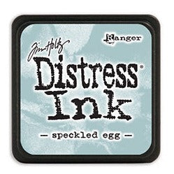 Teal mini distress ink pad from Tim Holtz. Dye ink in a small ink pad. Stackable ink pads for distressing cardstock and rubber stamping.