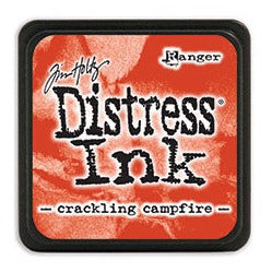 Brick red mini distress ink pad from Tim Holtz. Dye ink in a small-sized ink pad for distressing cardstock edges, mixed media, and rubber stamping paper crafts.