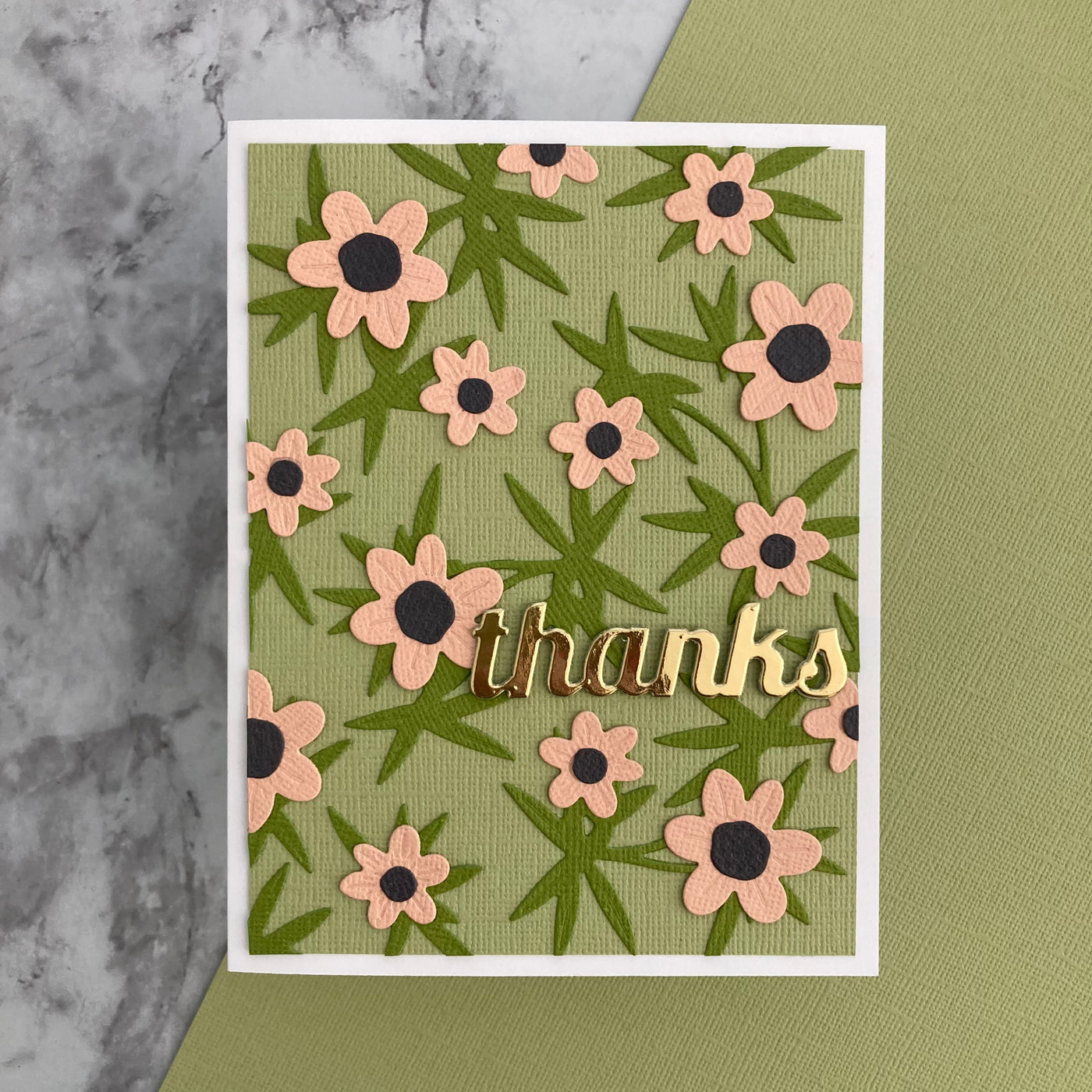 Handmade card featuring Teagreen Encore Cardstock