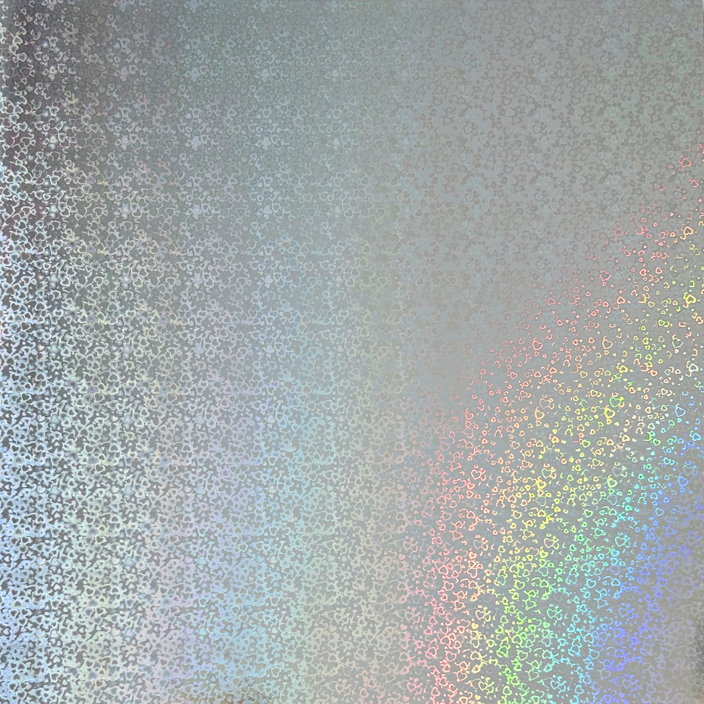 Tiny Hearts Holographic Cardstock - 12x12 holographic cardstock with a tiny hearts pattern