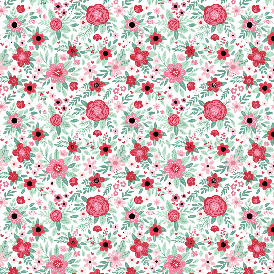 LOVER FLORAL - 12x12 Double-Sided Patterned Paper - Echo Park