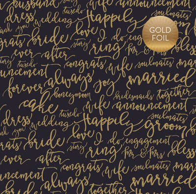 FOREVER & ALWAYS - FOIL - 12x12 Double-Sided Patterned Paper - Echo Park