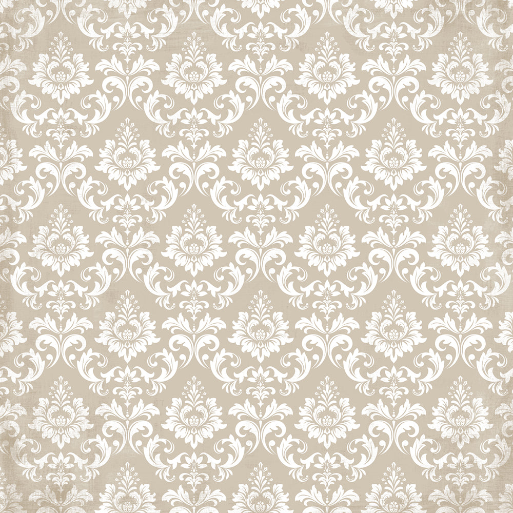 DEARLY BELOVED DAMASK - 12x12 Double-Sided Patterned Paper - Echo Park