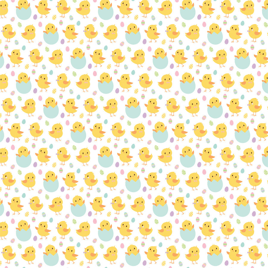 CHIRPING CHICKS - 12x12 Double-Sided Patterned Paper - Echo Park