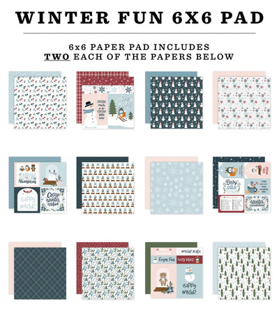 WINTER FUN 6x6 Paper Pad - Echo Park