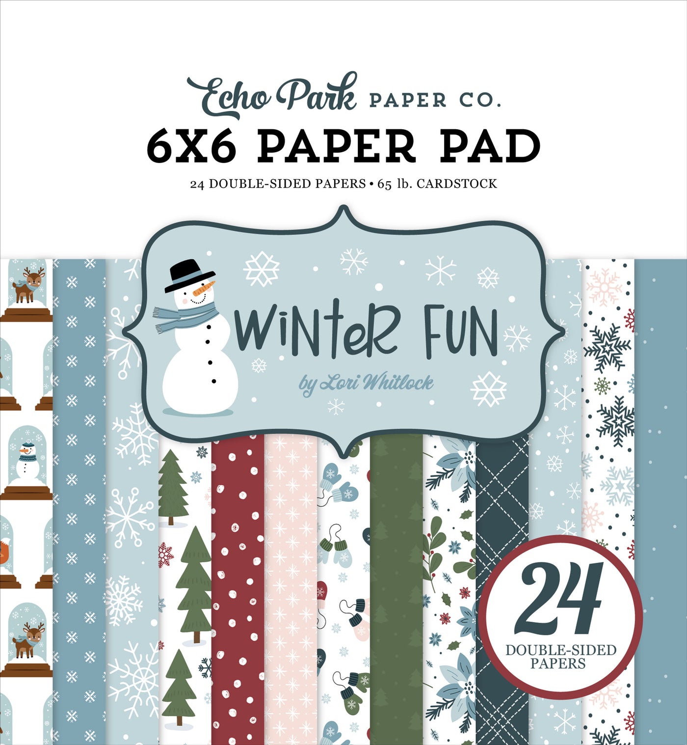 WINTER FUN 6x6 Paper Pad - Echo Park