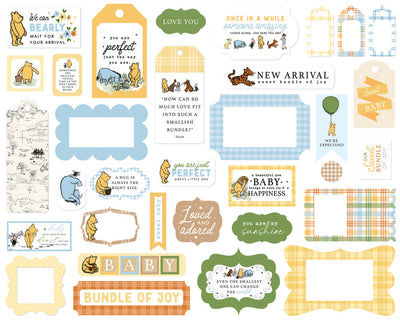 WINNIE THE POOH BABY Frames & Tags - Echo Park