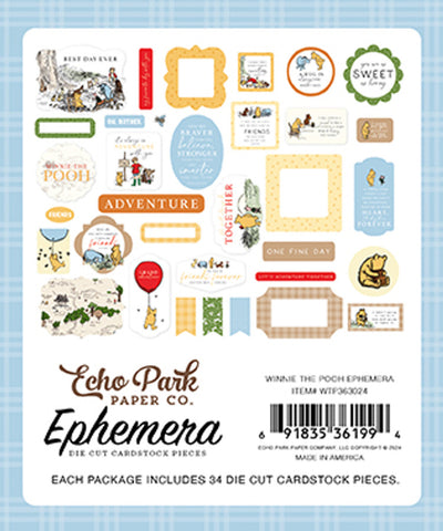 WINNIE THE POOH Frames & Tags - Echo Park