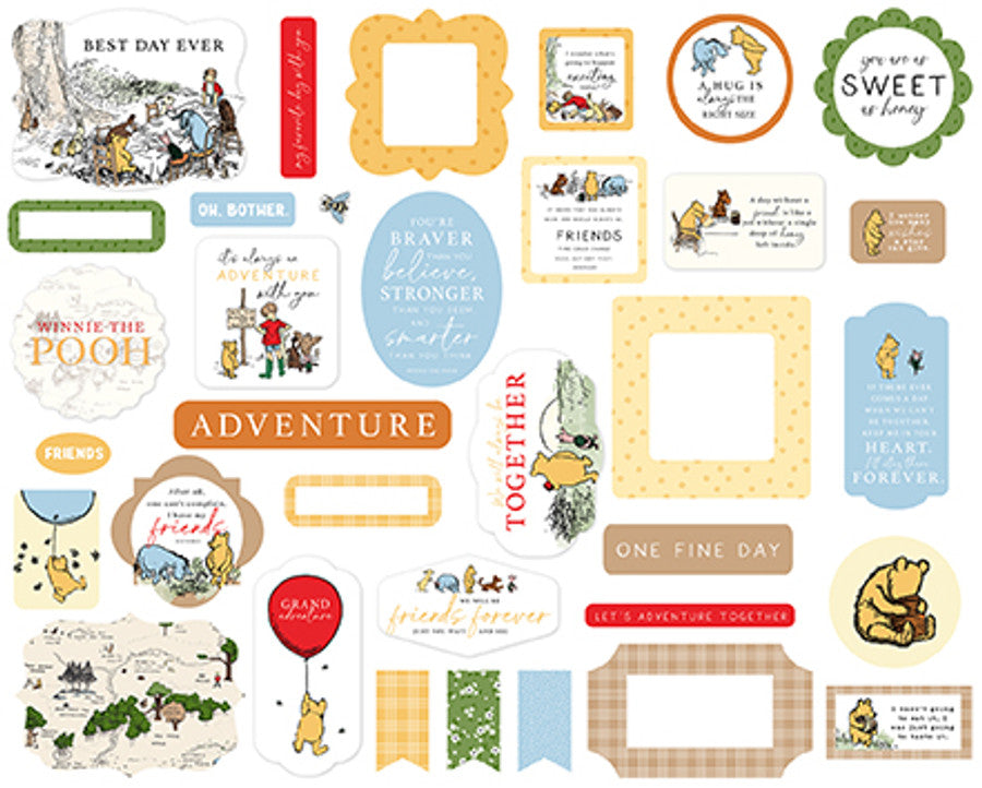 WINNIE THE POOH Frames & Tags - Echo Park