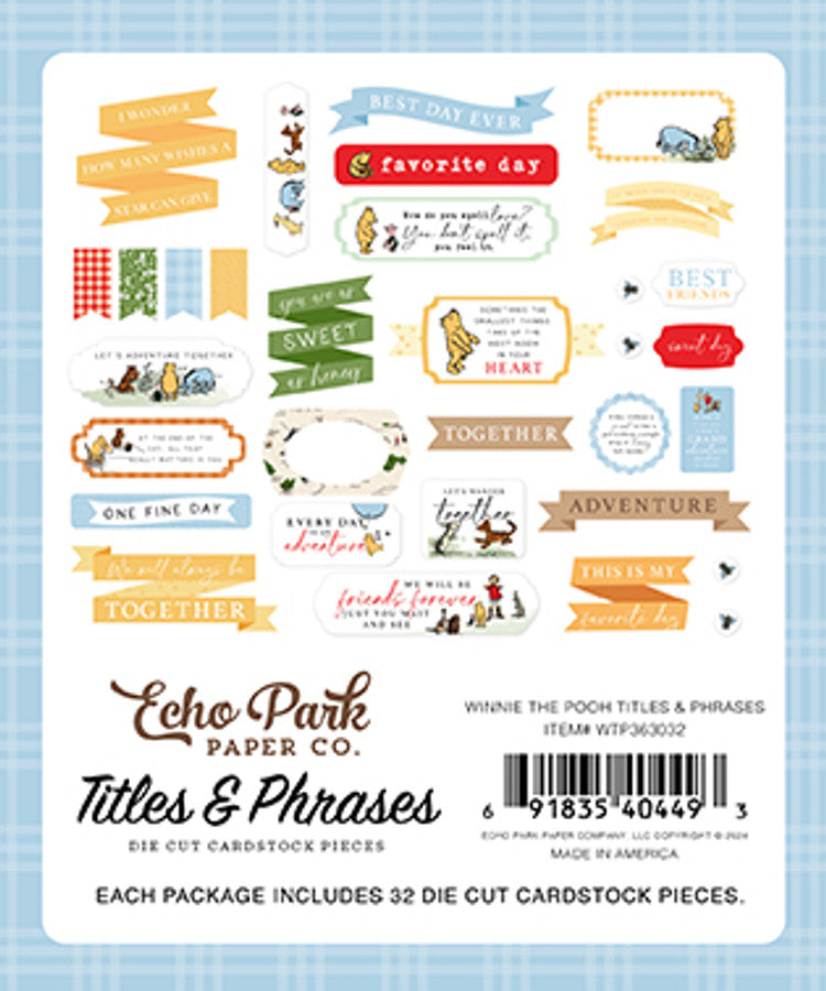 WINNIE THE POOH Titles & Phrases - Echo Park