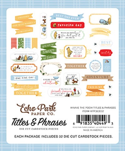 WINNIE THE POOH Titles & Phrases - Echo Park