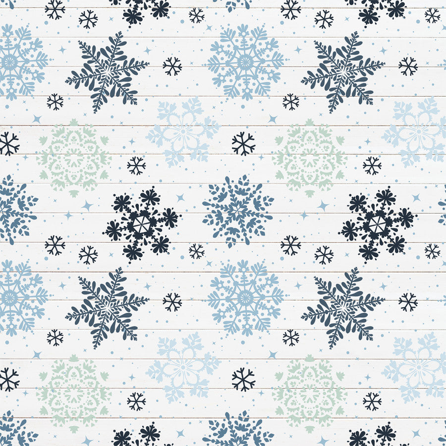 SPARKLING SNOW - 12x12 Double-Sided Patterned Paper - Echo Park