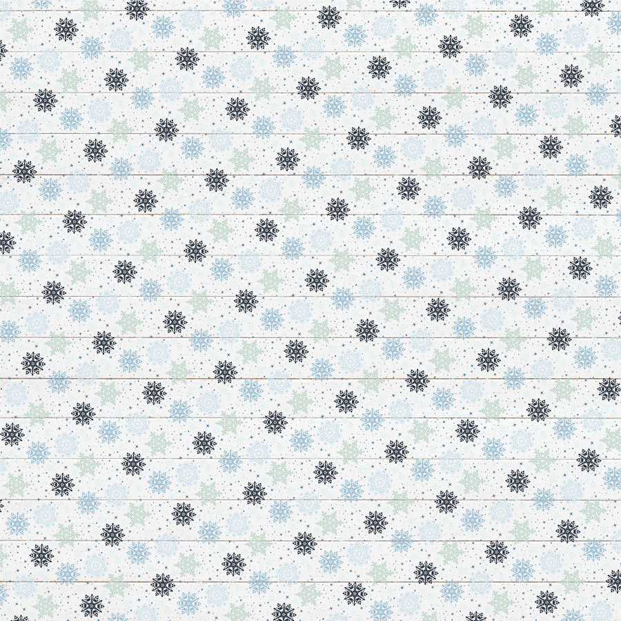 WINTER 4X4 JOURNALING CARDS - 12x12 Double-Sided Patterned Paper - Echo Park