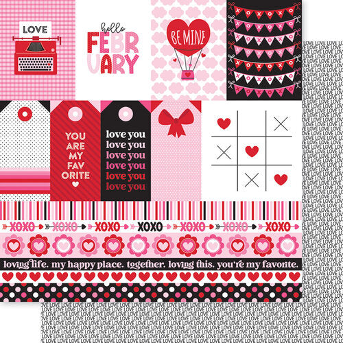 FEBRUARY 12x12 DoubleSided Cardstock Bella Blvd The 12x12