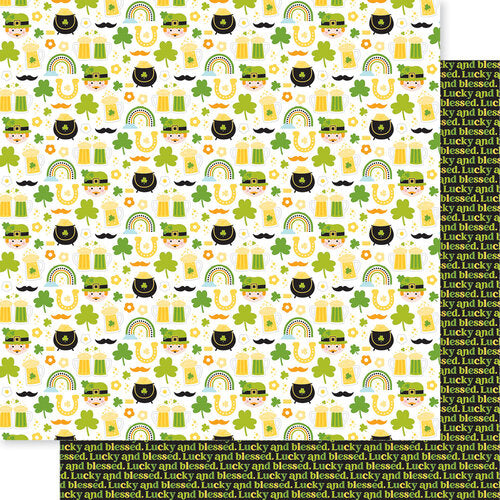 LUCK OF THE IRISH 12x12 DoubleSided Cardstock Bella Blvd The