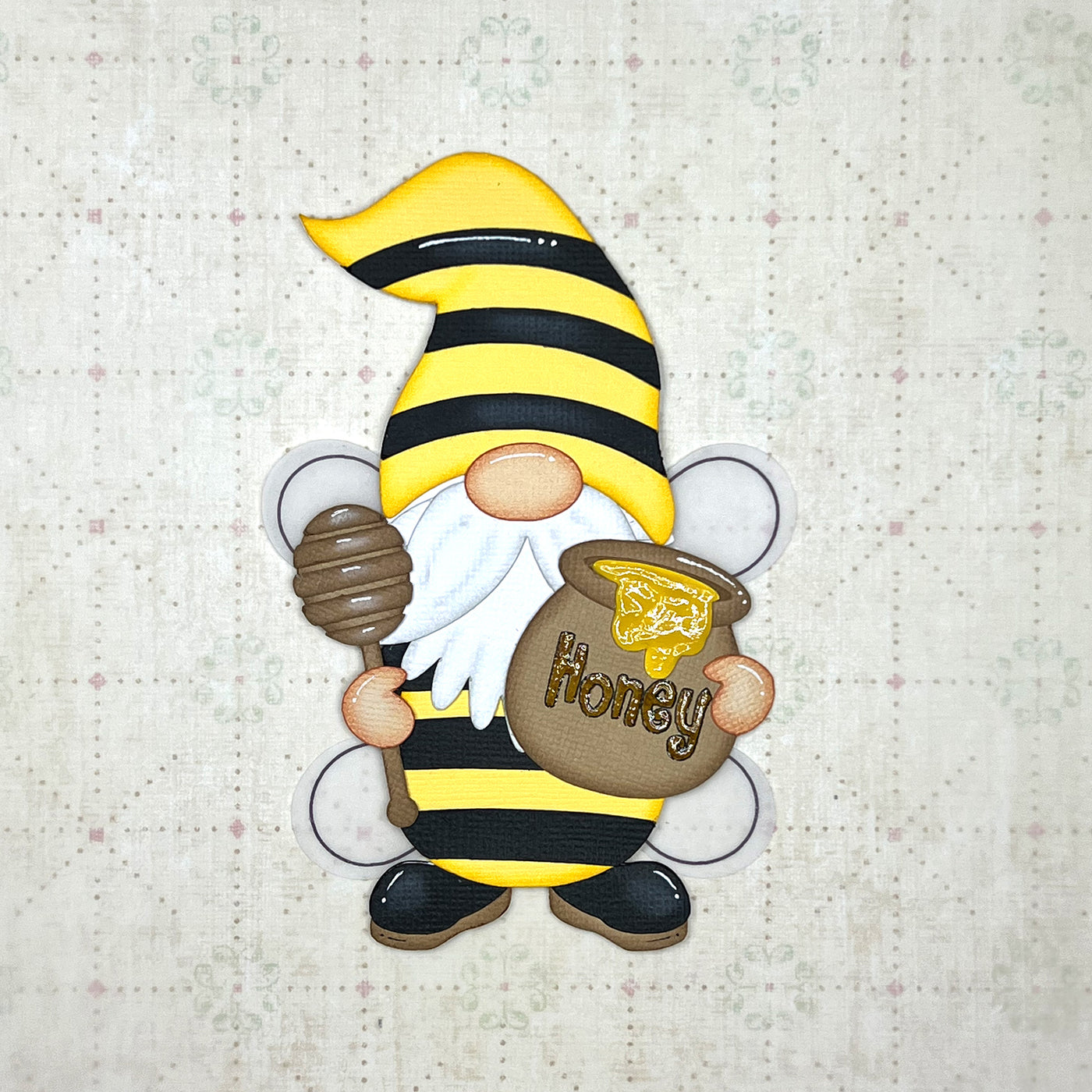 cardstock character featuring Encore Honey Bear
