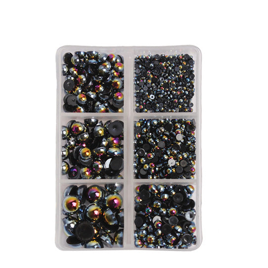 BLACK OPAL Mixed Size Pearl Embellishments