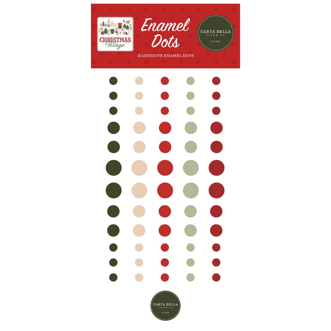 Carta Bella Christmas Village Enamel Dots