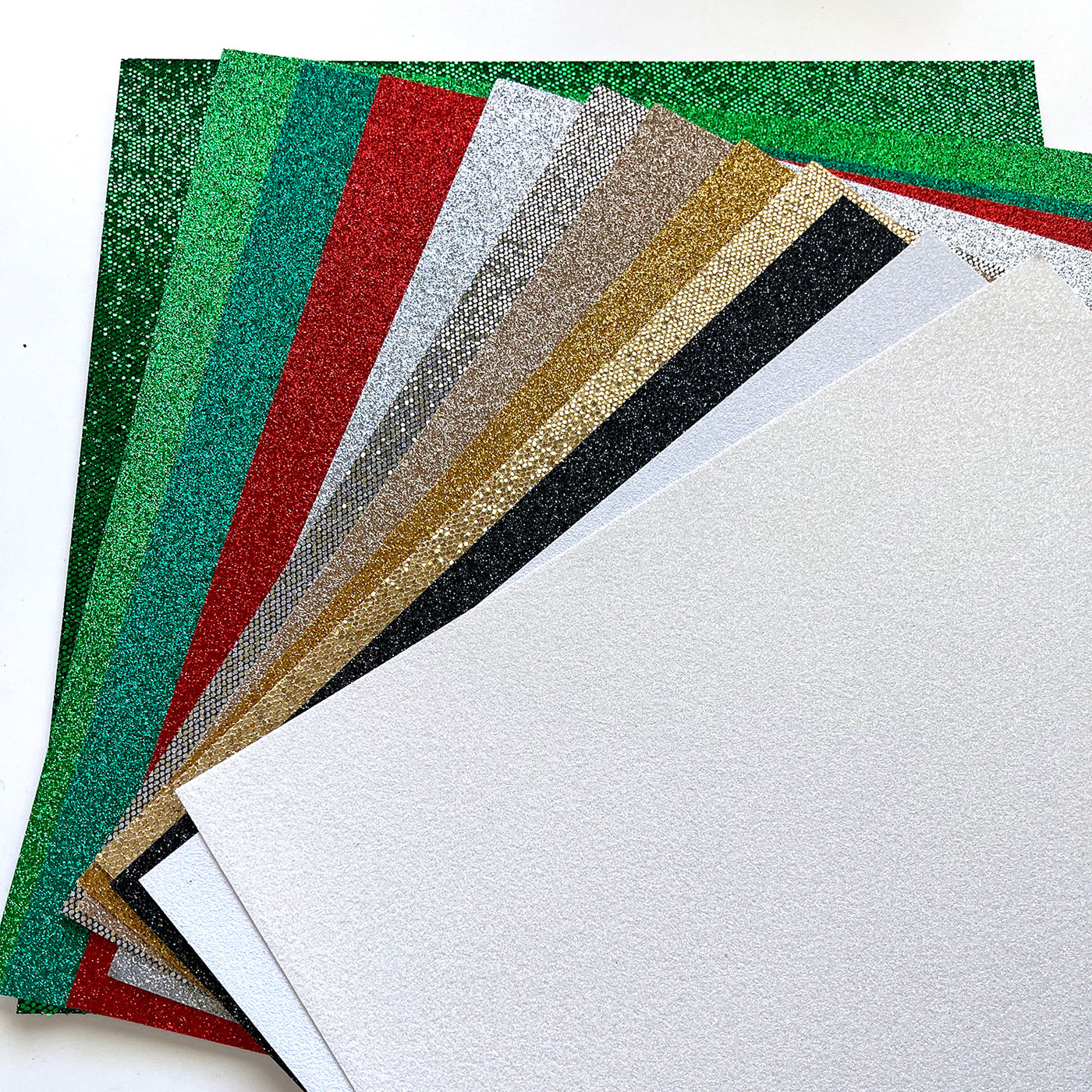 thumbnail image 2 of Rainbow A4 Glitter Card – 10 Sheets, Assorted Colours, UK Made, Scrapbook Crafts Xmas 2 of 3