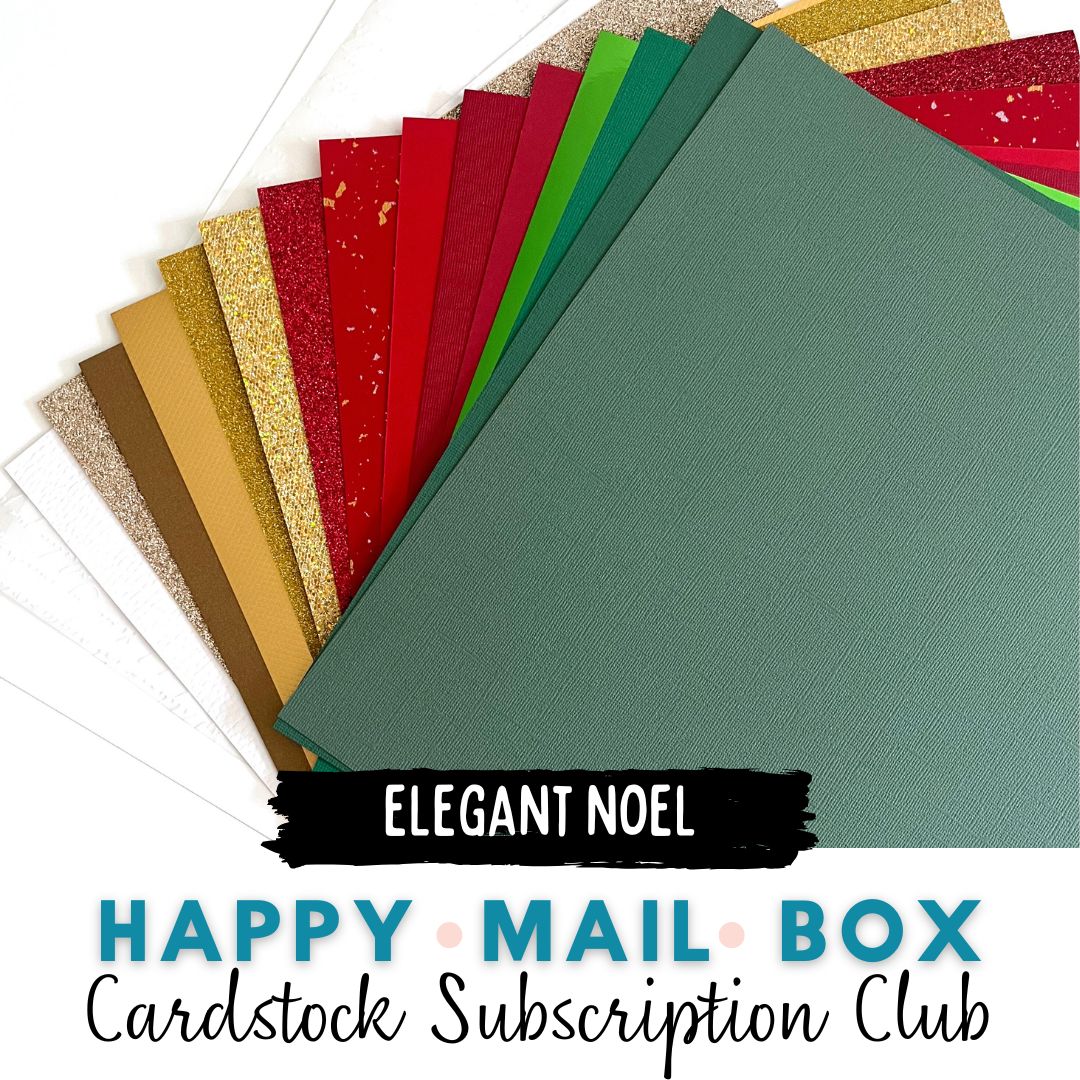 Elegant Noel Christmas Themed Cardstock Kit