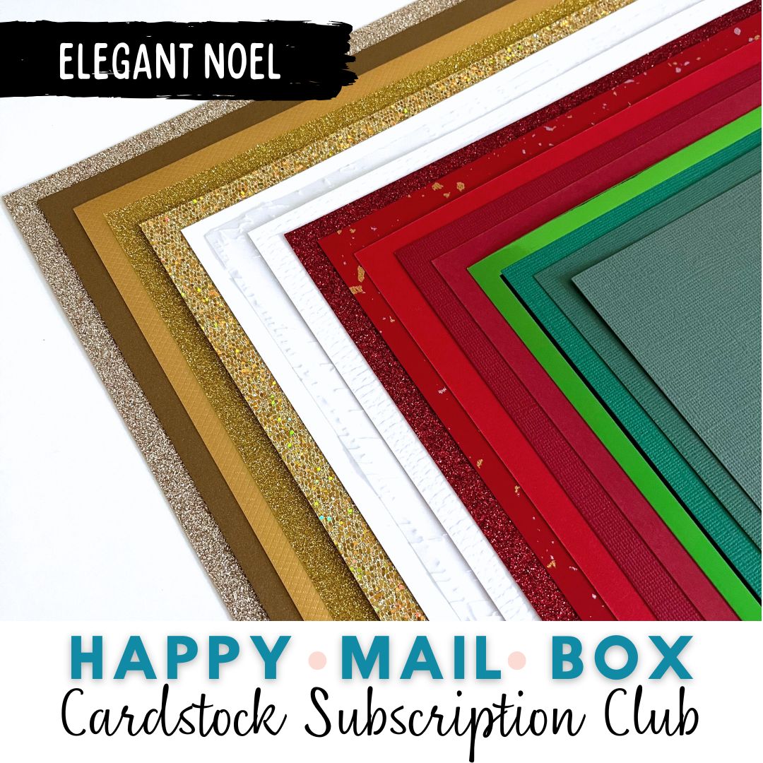 Elegant Noel Christmas Themed Cardstock Kit